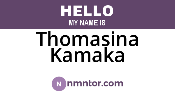Thomasina Kamaka