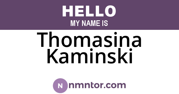 Thomasina Kaminski