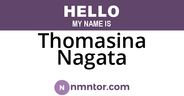 Thomasina Nagata