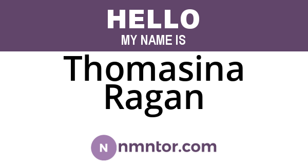 Thomasina Ragan