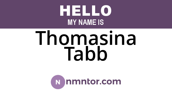 Thomasina Tabb