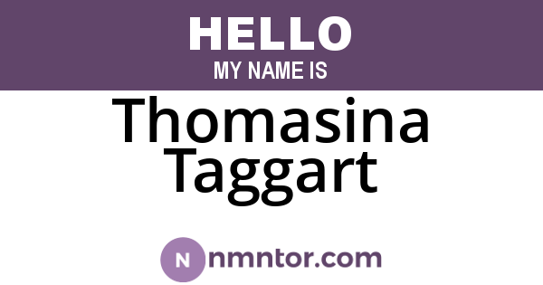 Thomasina Taggart