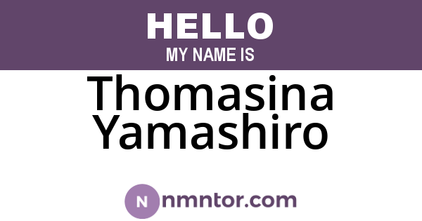 Thomasina Yamashiro