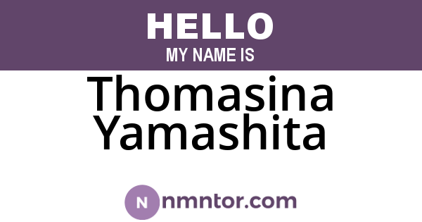 Thomasina Yamashita