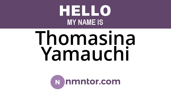 Thomasina Yamauchi