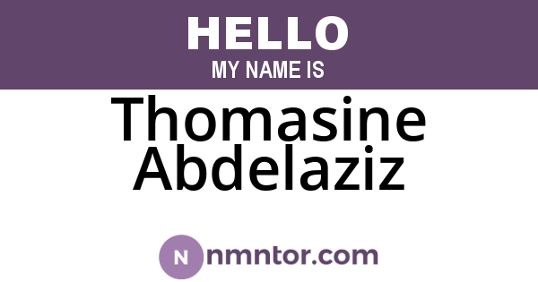 Thomasine Abdelaziz