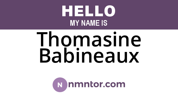Thomasine Babineaux