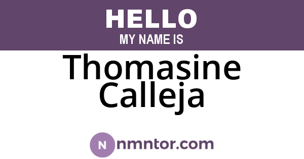 Thomasine Calleja