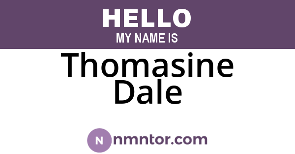 Thomasine Dale