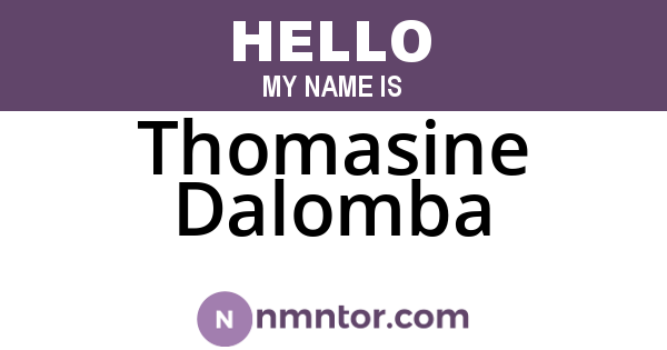 Thomasine Dalomba