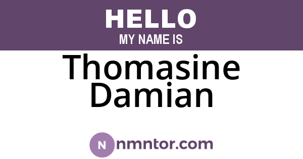 Thomasine Damian