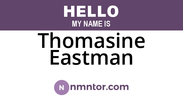 Thomasine Eastman