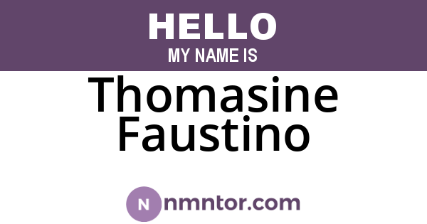 Thomasine Faustino