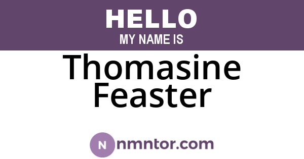 Thomasine Feaster