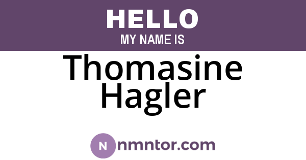 Thomasine Hagler