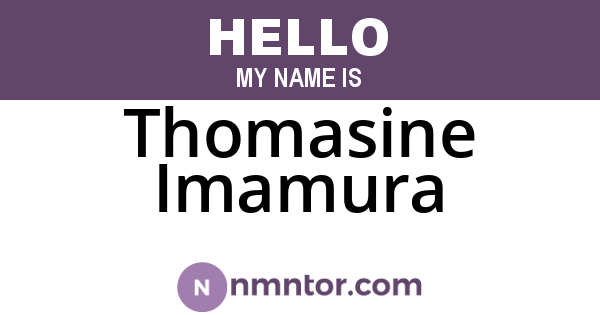 Thomasine Imamura