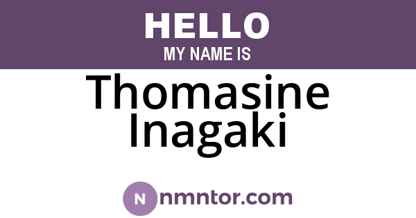 Thomasine Inagaki