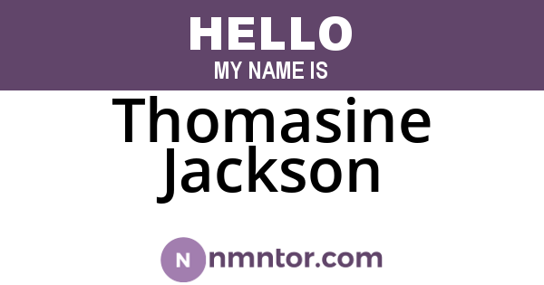 Thomasine Jackson