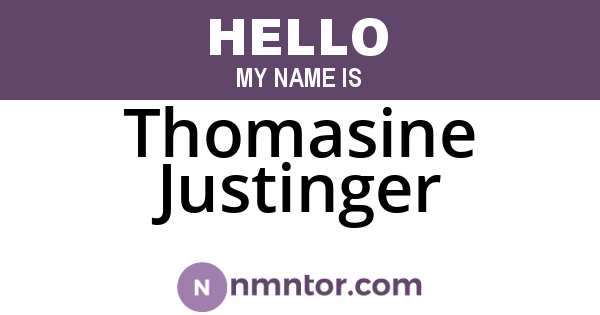 Thomasine Justinger