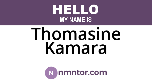 Thomasine Kamara