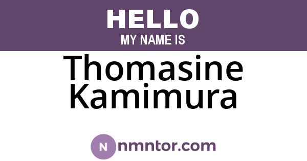 Thomasine Kamimura