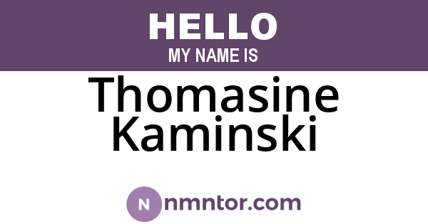 Thomasine Kaminski