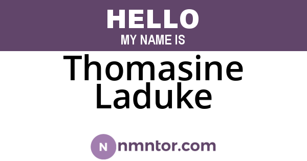 Thomasine Laduke