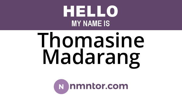 Thomasine Madarang