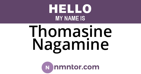 Thomasine Nagamine