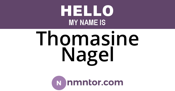 Thomasine Nagel