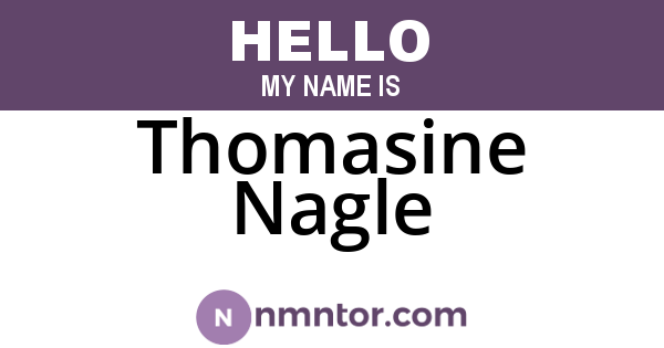 Thomasine Nagle