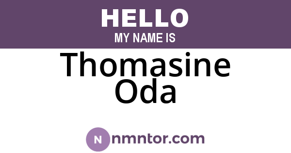 Thomasine Oda