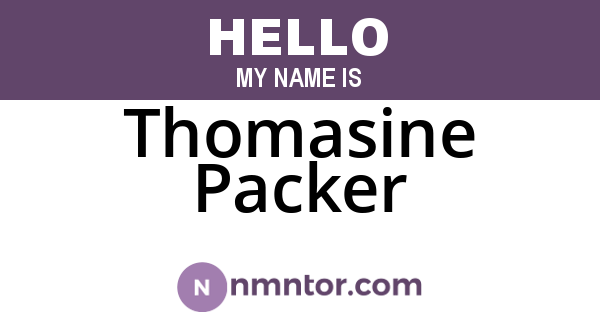 Thomasine Packer