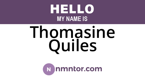 Thomasine Quiles