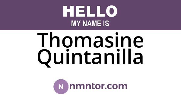 Thomasine Quintanilla
