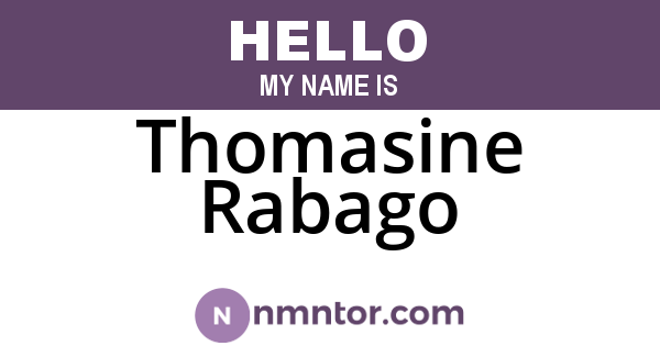 Thomasine Rabago