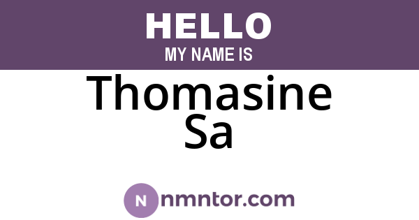Thomasine Sa