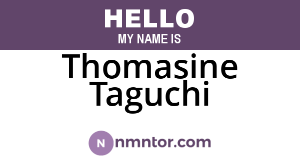 Thomasine Taguchi