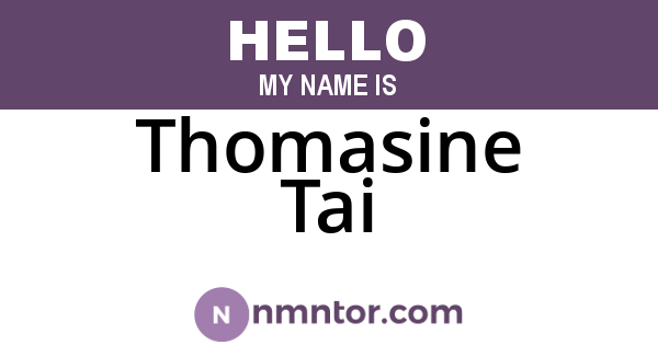 Thomasine Tai