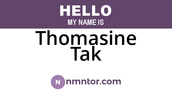 Thomasine Tak