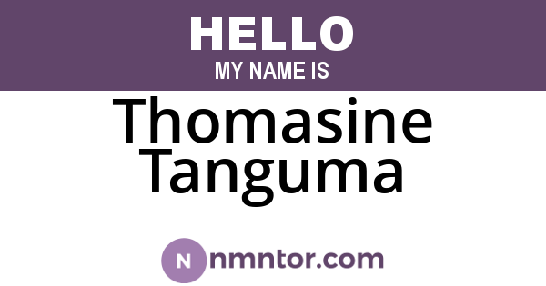 Thomasine Tanguma