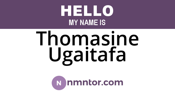 Thomasine Ugaitafa