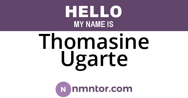 Thomasine Ugarte