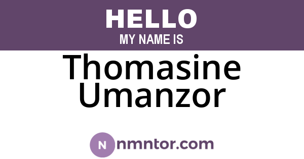 Thomasine Umanzor