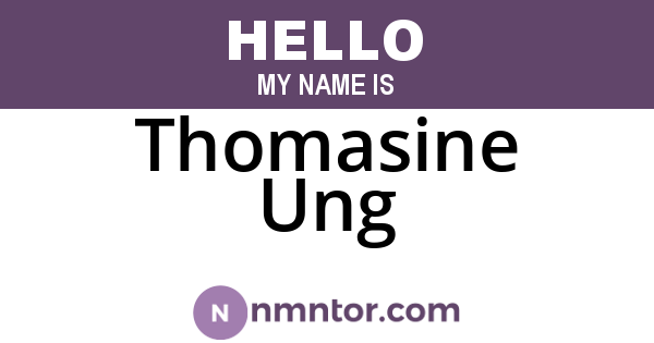 Thomasine Ung