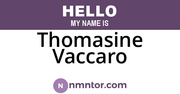 Thomasine Vaccaro