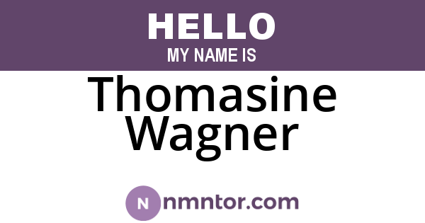 Thomasine Wagner