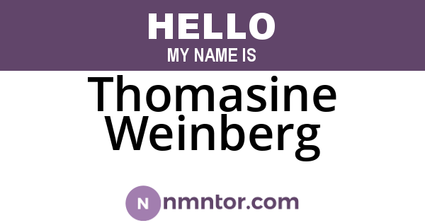 Thomasine Weinberg