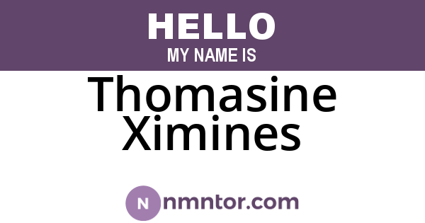 Thomasine Ximines