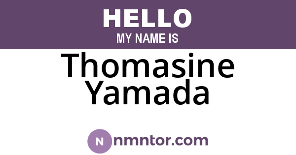 Thomasine Yamada